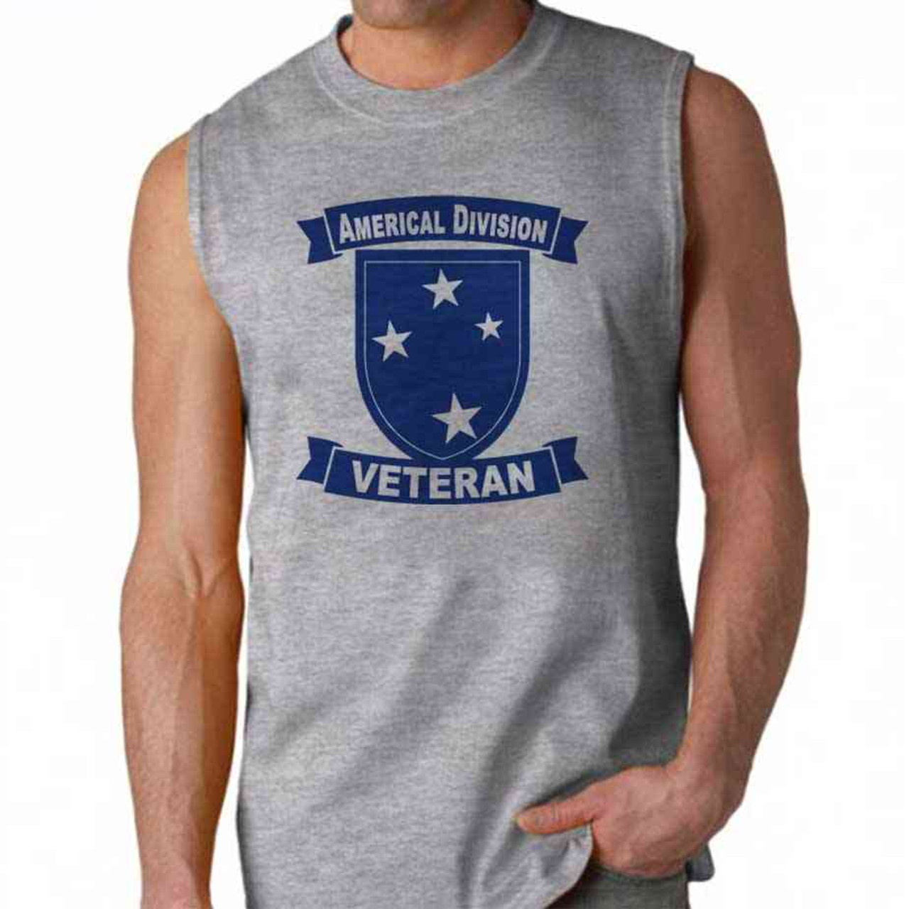 army americal 23rd infantry division veteran sleeveless shirt