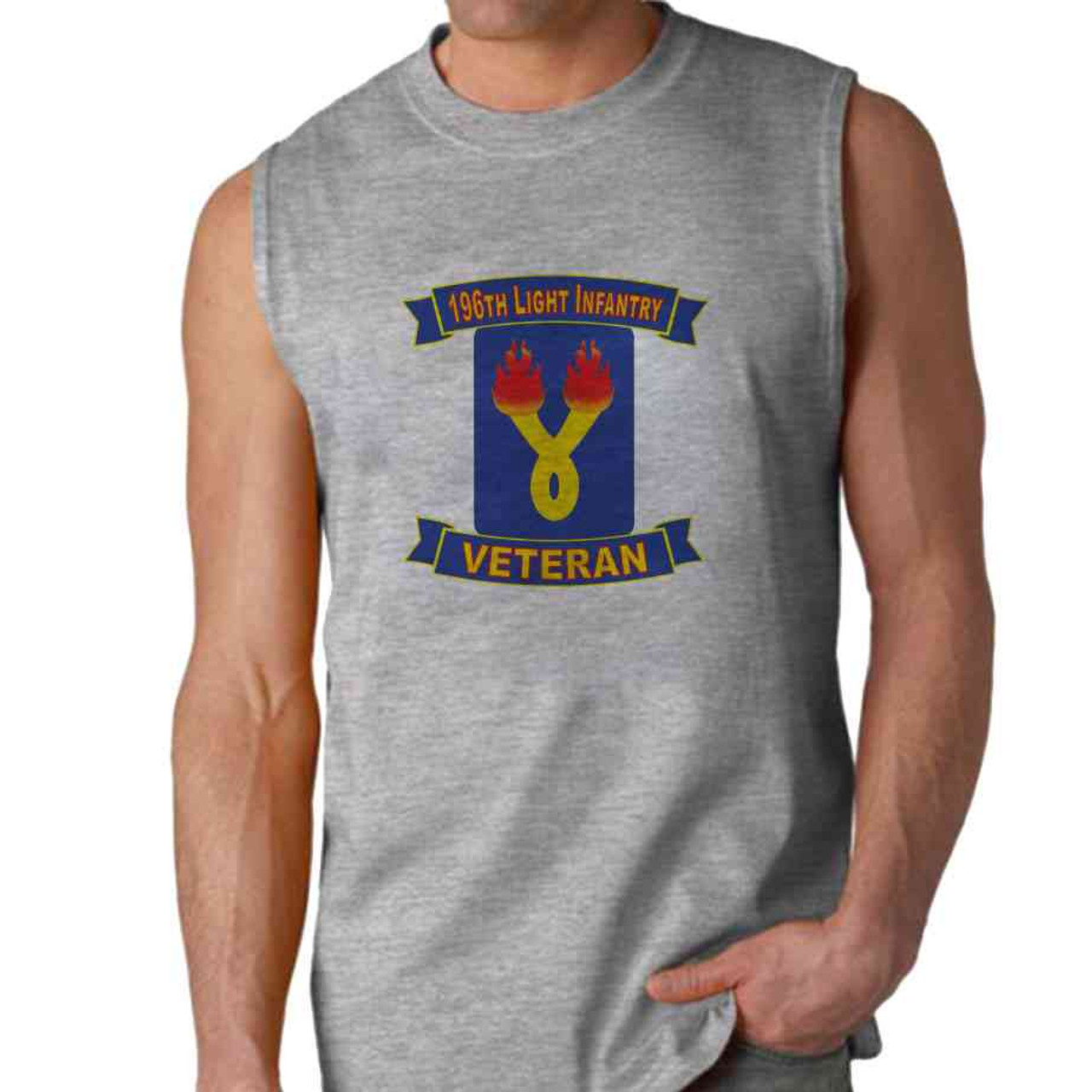 196th light infantry brigade veteran sleeveless shirt