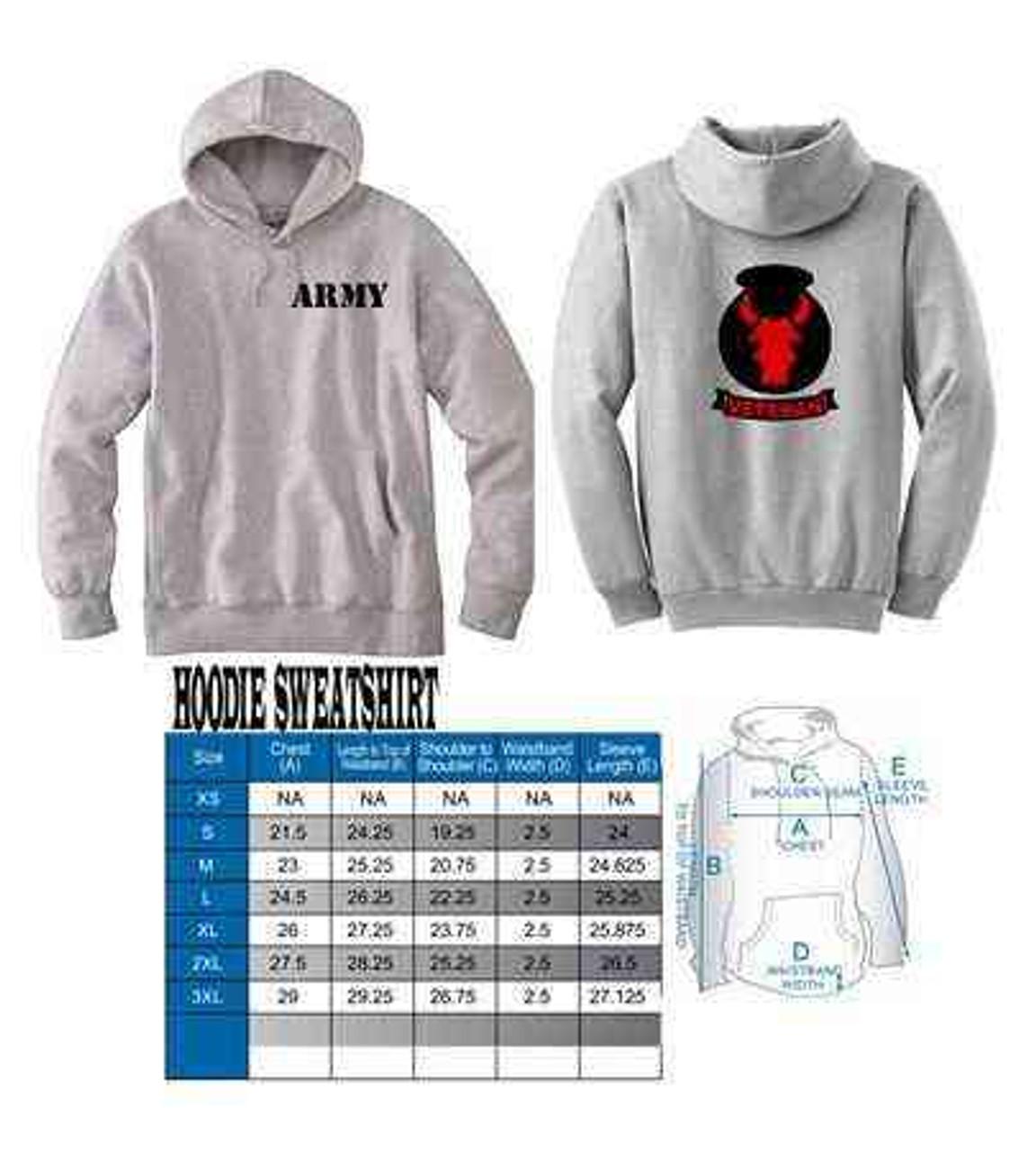 army infantry hoodie