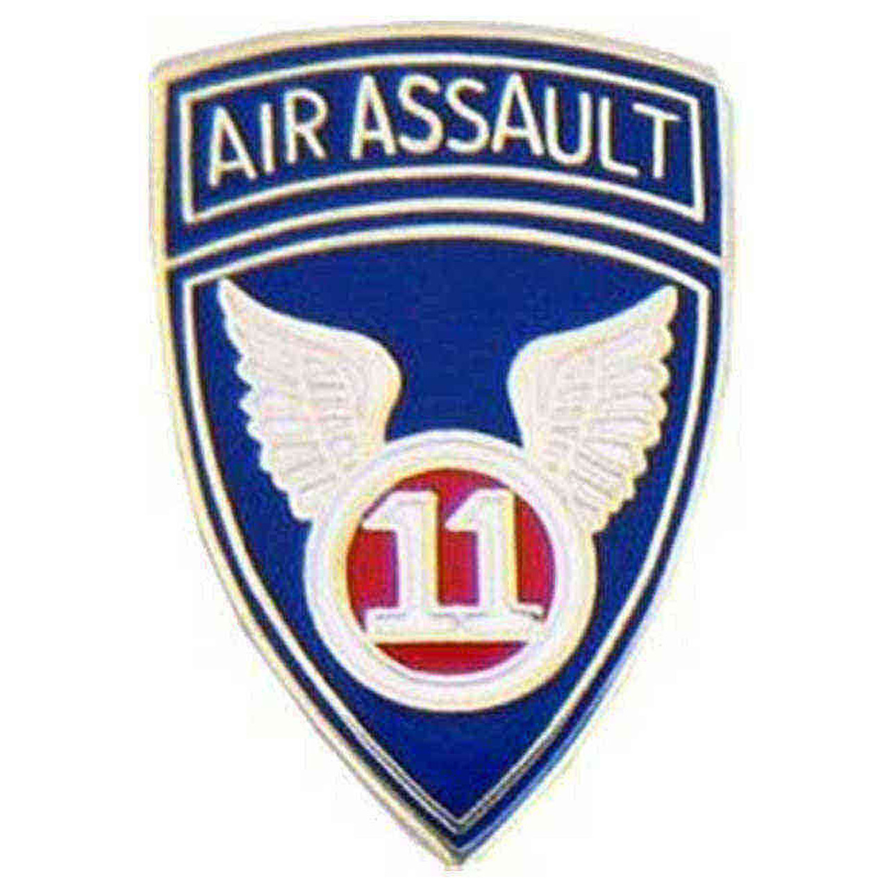 army 11th assault hat lapel pin