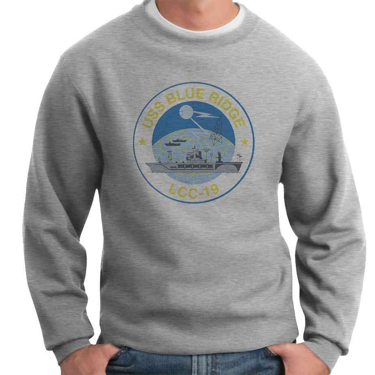 uss blue ridge crewneck sweatshirt
