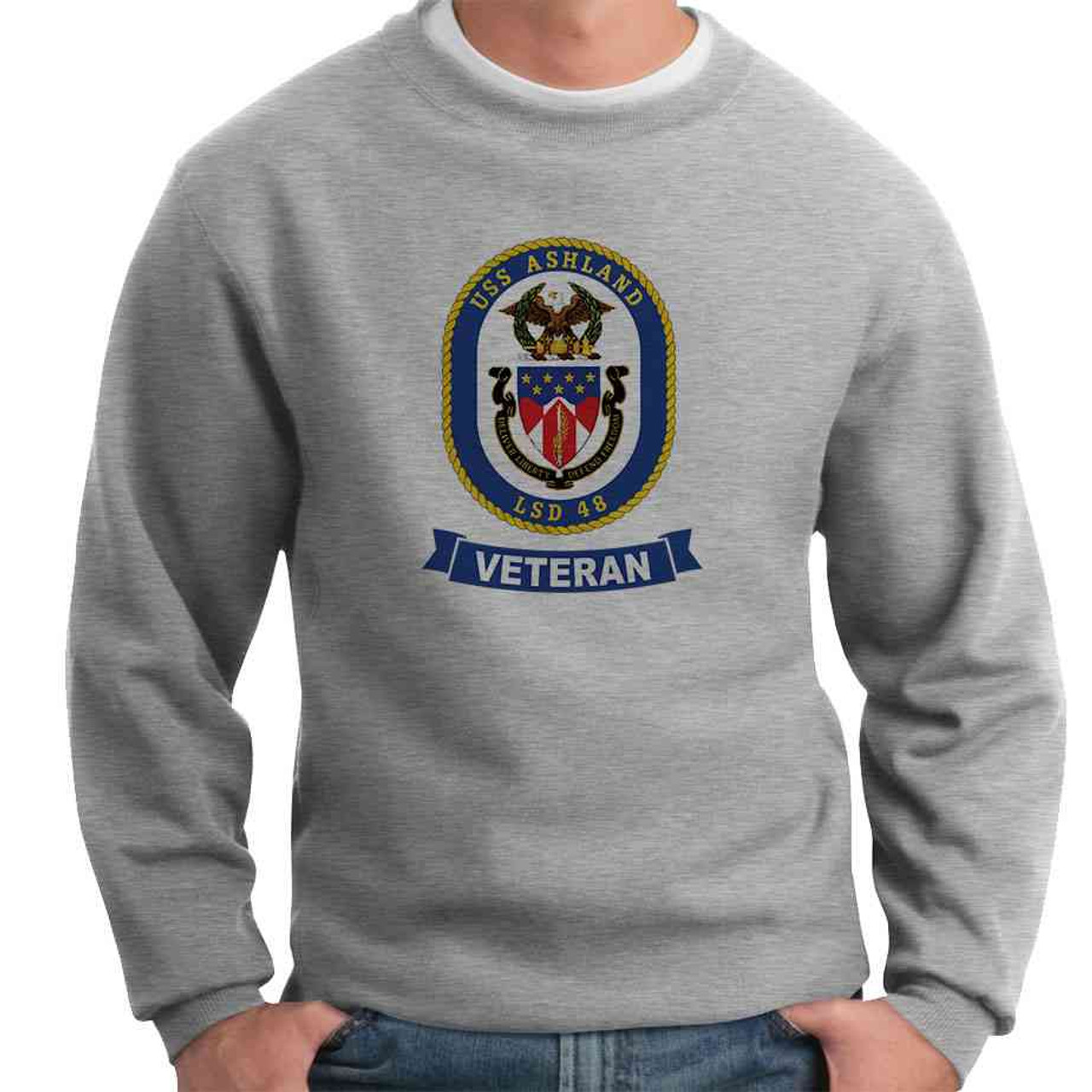 uss ashland veteran crewneck sweatshirt
