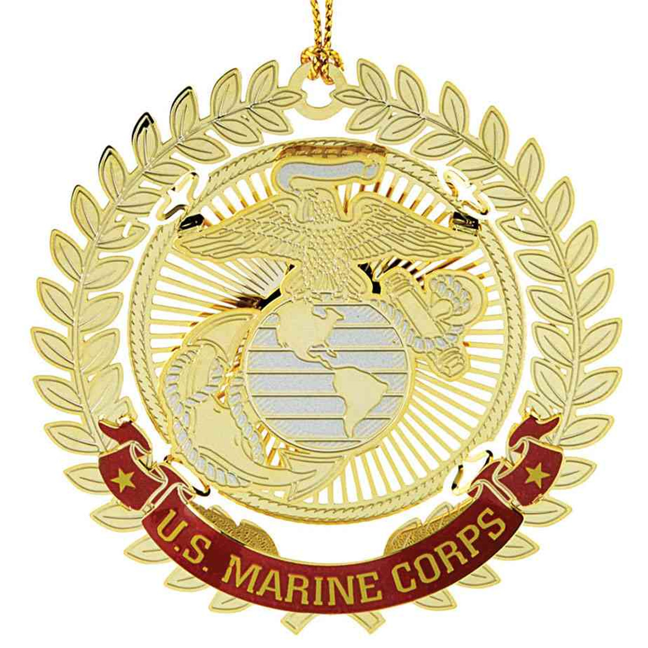 u s marine corps logo christmas ornament