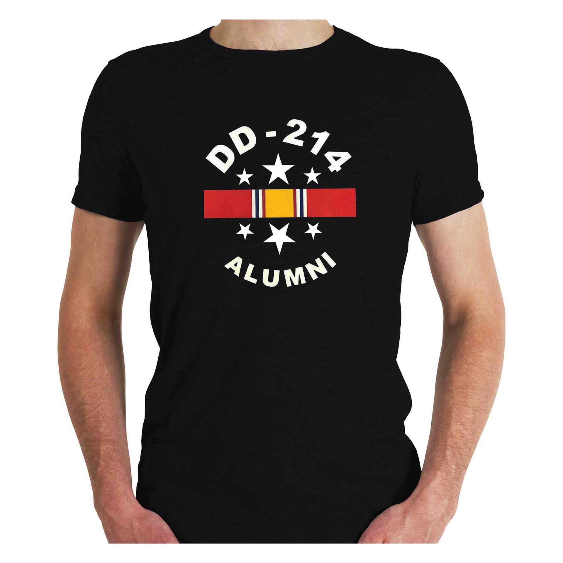 US Veteran T-shirt with DD-214 Alumni & Service Ribbon
