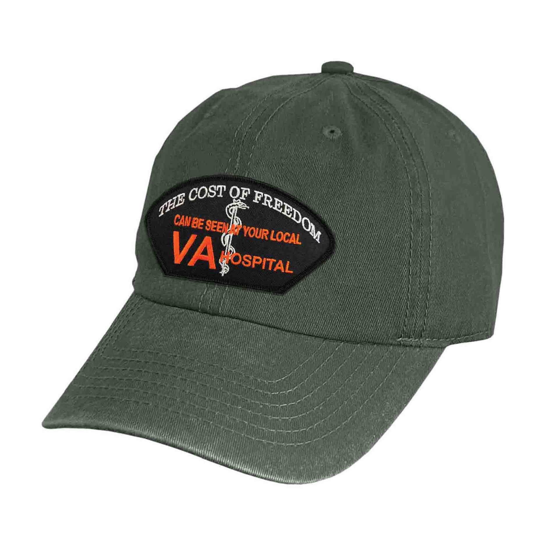The Cost Of Freedom Grey Embroidered Patch Hat