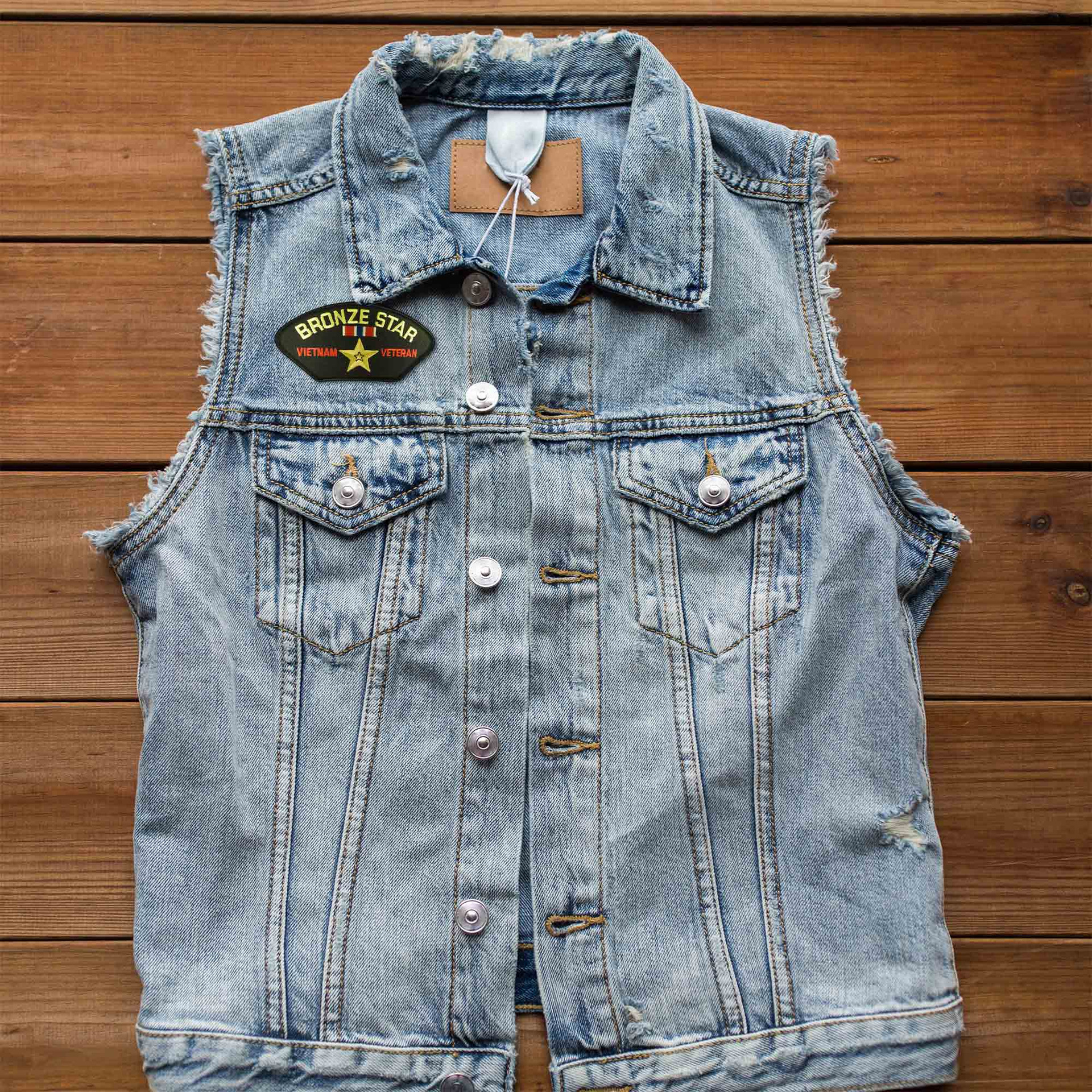 Vietnam Bronze Star Veteran Patch Embroidered