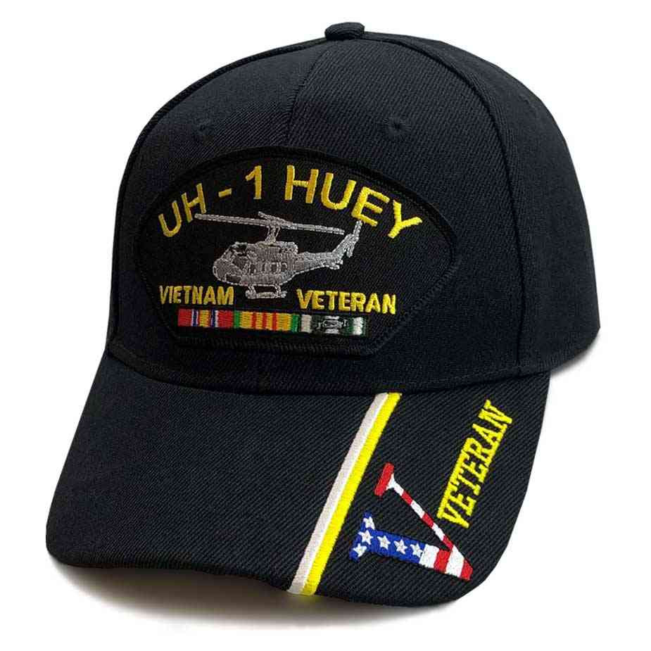 Vietnam Veteran w/ Ribbon UH1 Huey Hat w/ VETERAN
