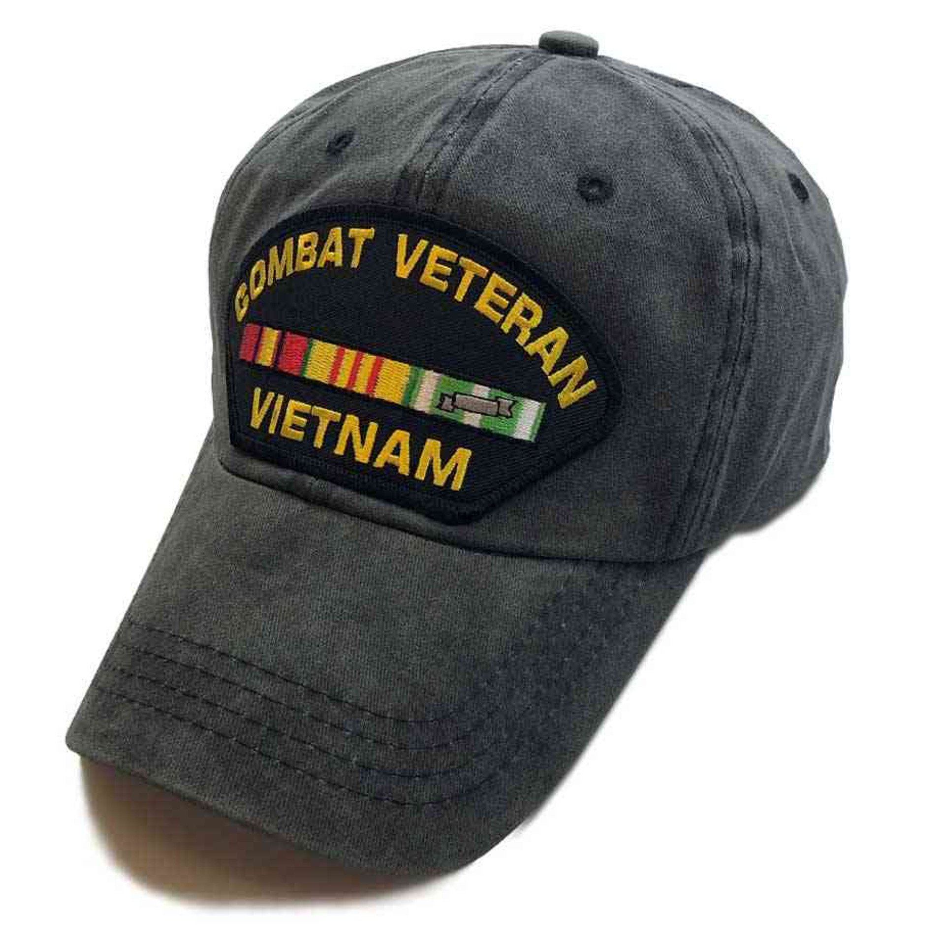 Combat Veteran Vietnam Hat Special Edition Vintage Grey