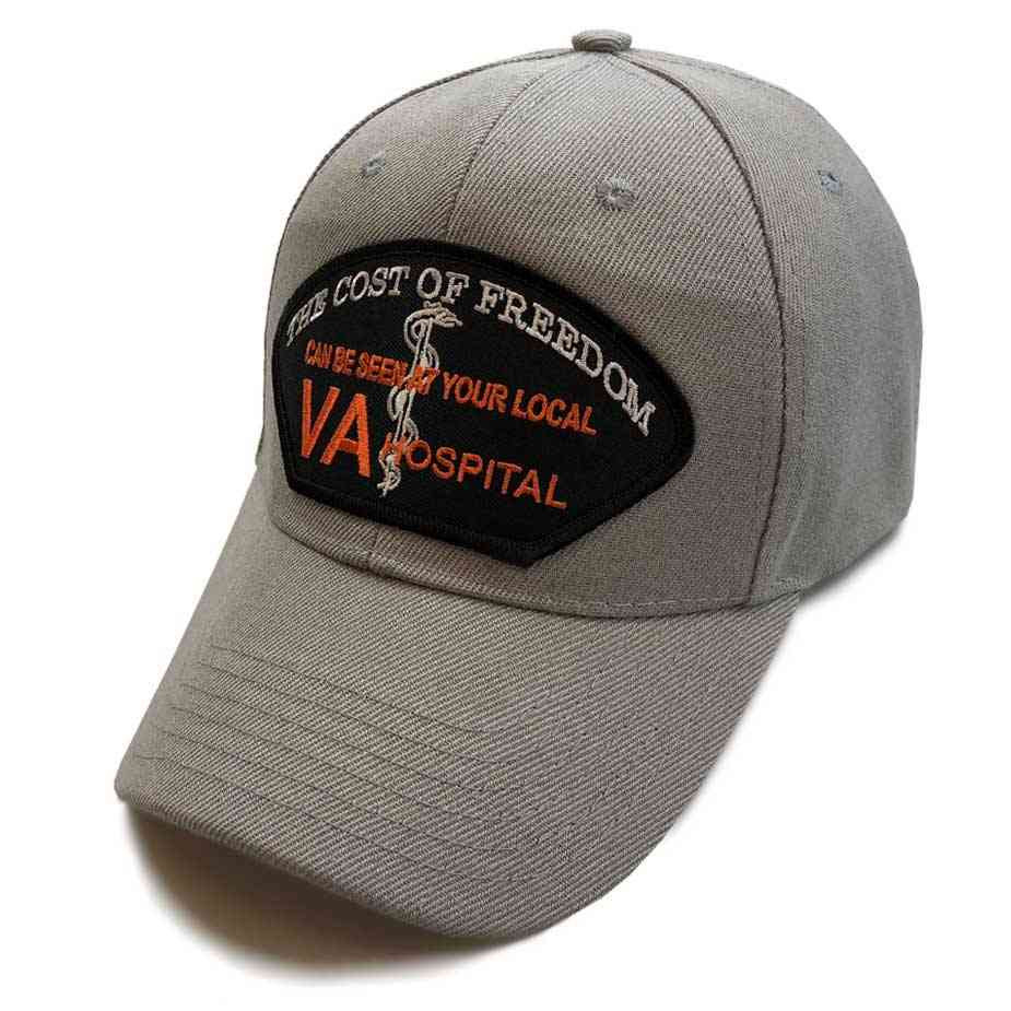 The Cost Of Freedom Grey Embroidered Patch Hat