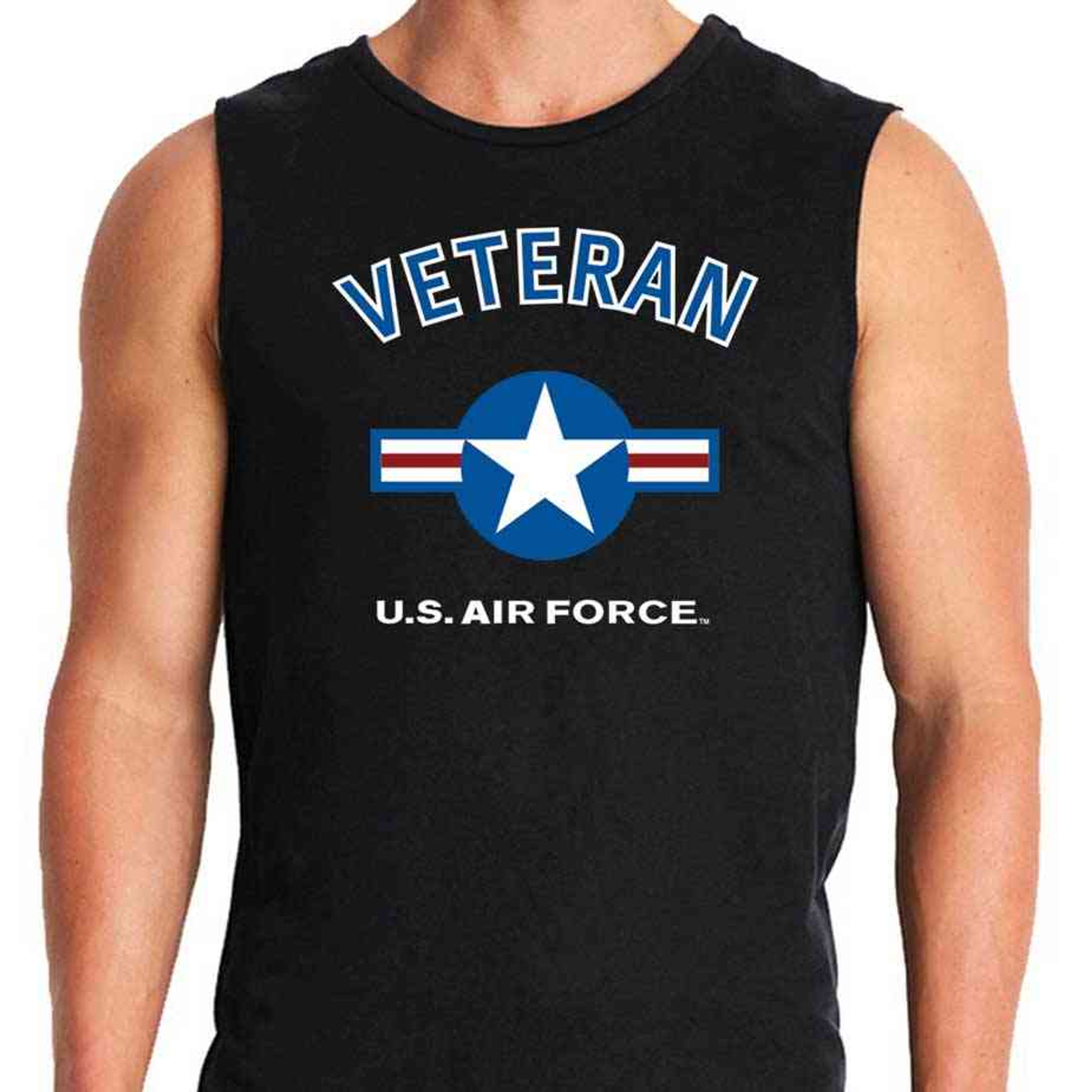 Air Force Veteran Roundel Sleeveless Shirt