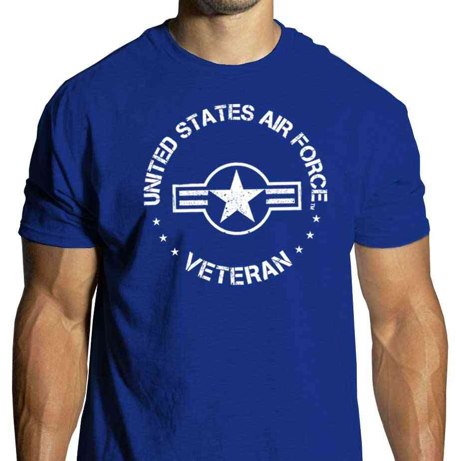 US Air Force Veteran TShirt with USAF Roundel