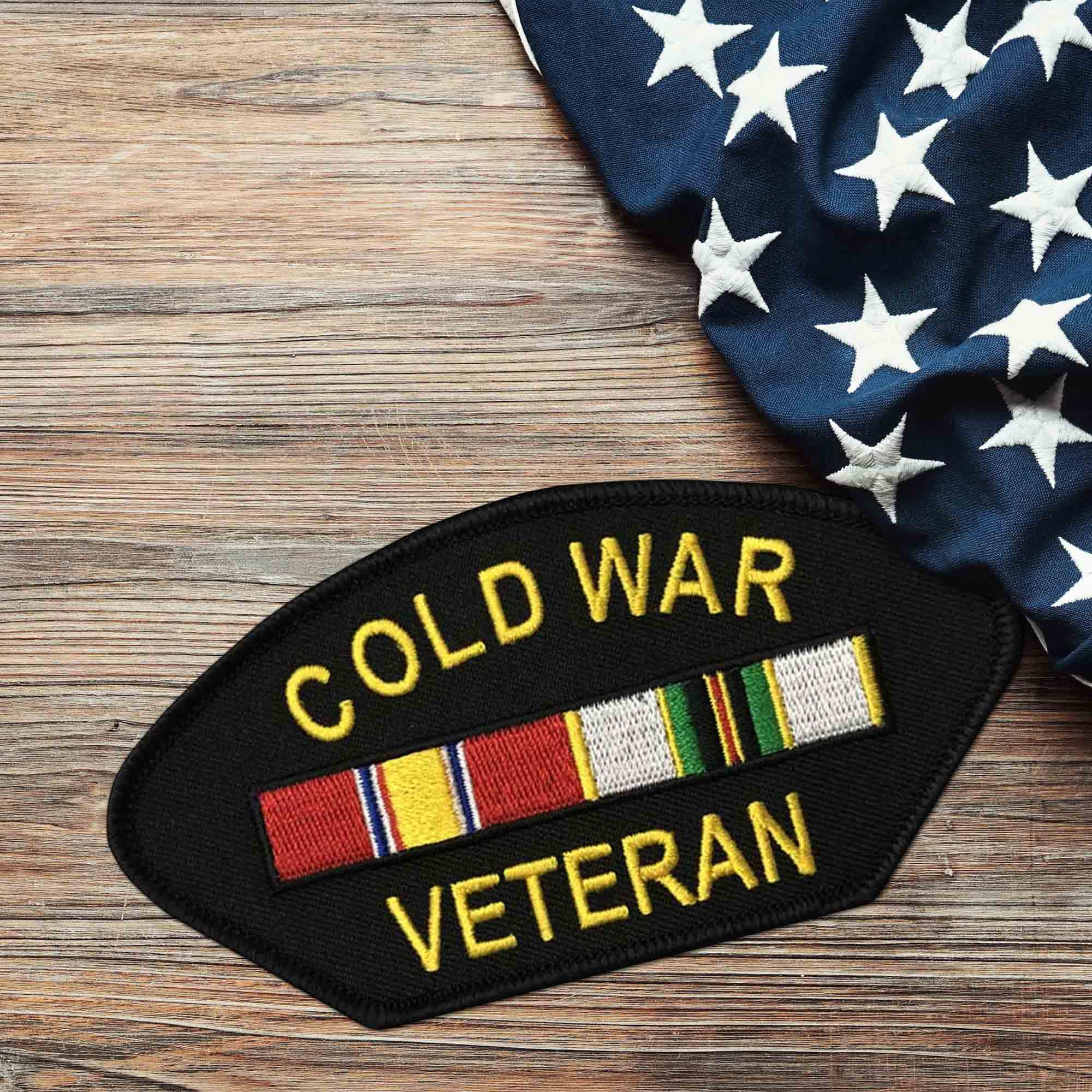 Cold War Veteran Patch with Ribbons Graphic