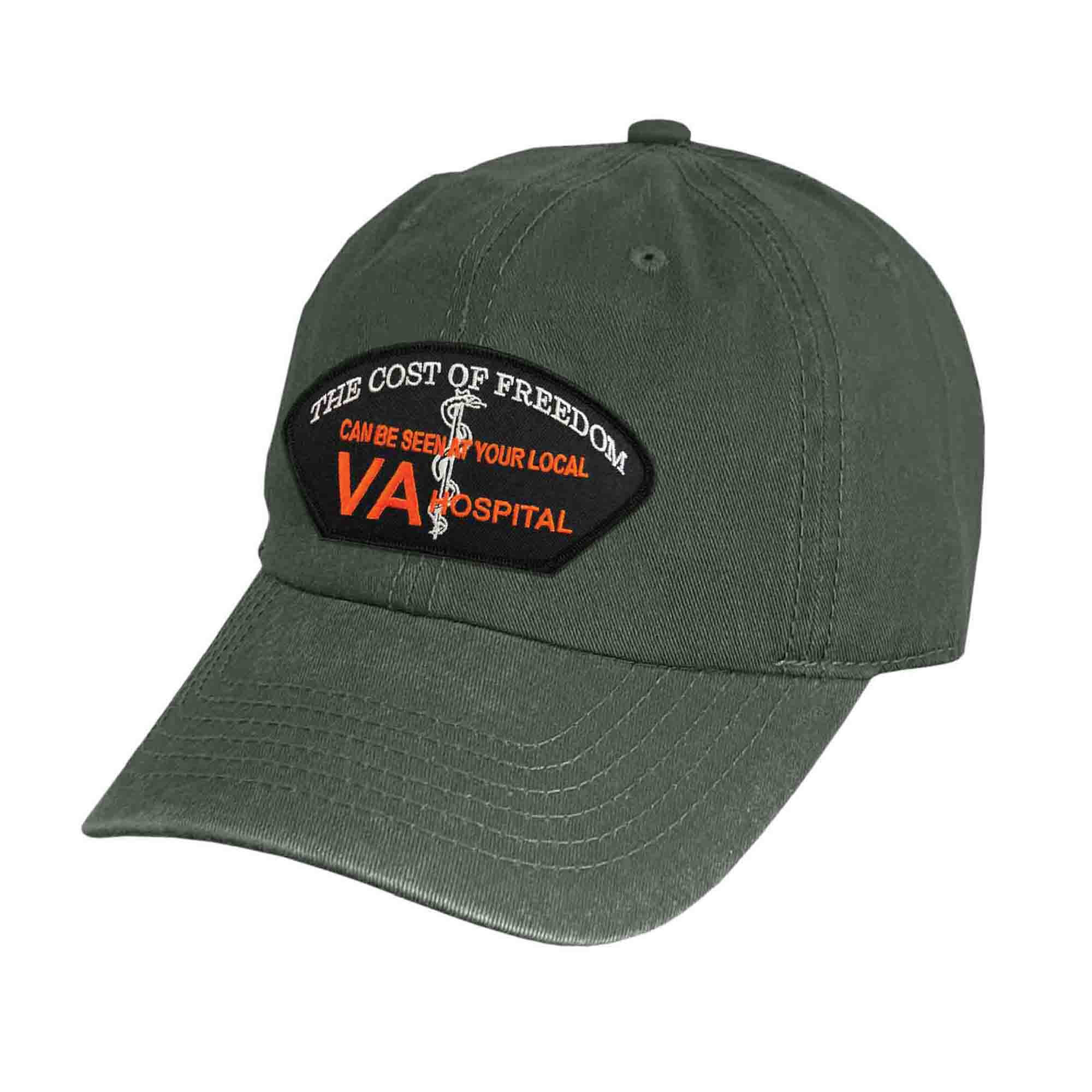 The Cost Of Freedom Grey Embroidered Patch Hat