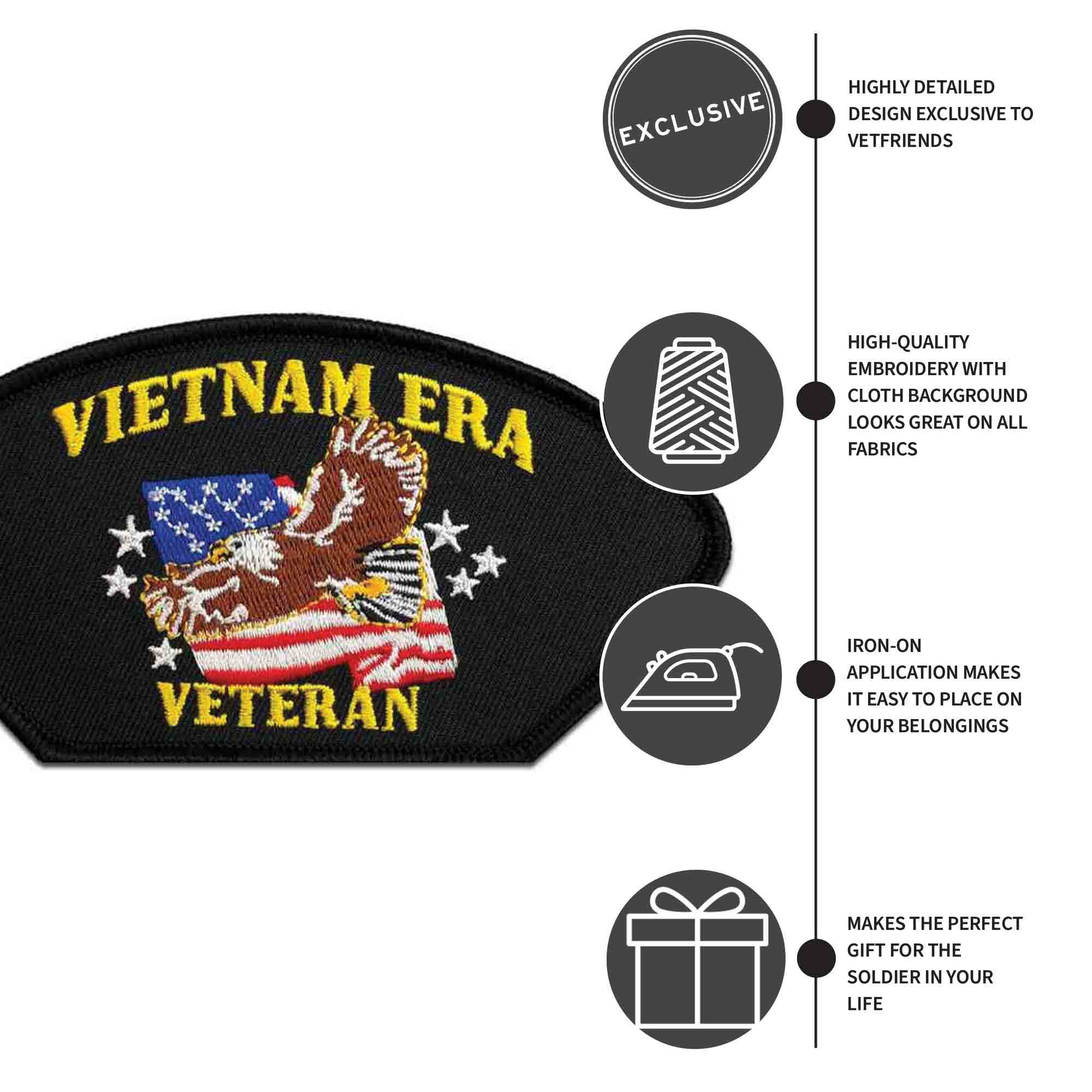 EagleEmblems Vietnam Veterans Of America Patch - 3 Inch, Embroidered, PM0115