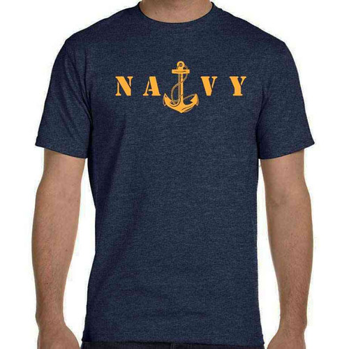 us navy tshirt anchor blue