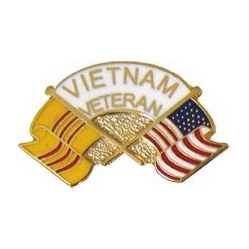 vietnam vet u s flag hat lapel pin