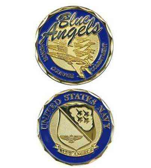 u s navy blue angels challenge coin