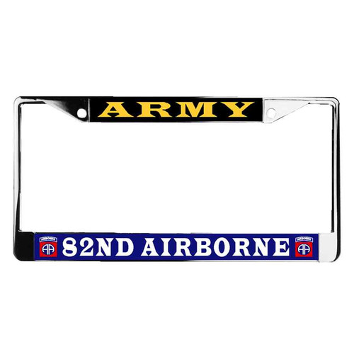 army 82nd airborne division license plate frame