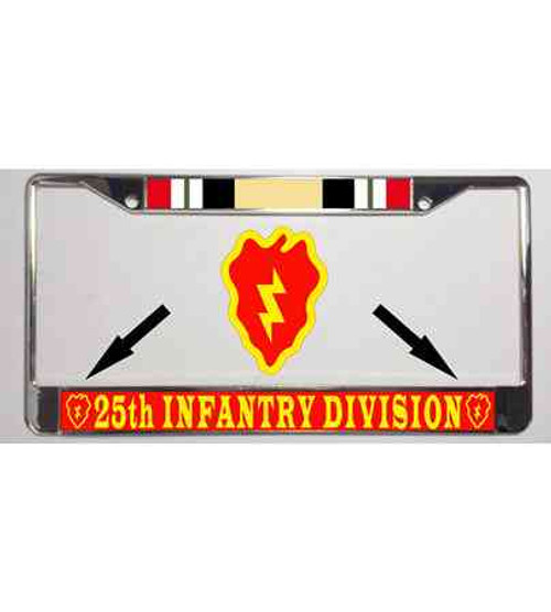 army 25th infantry division iraq veteran license plate frame