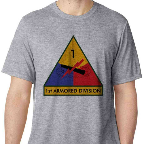 1st armored division performance tshirt