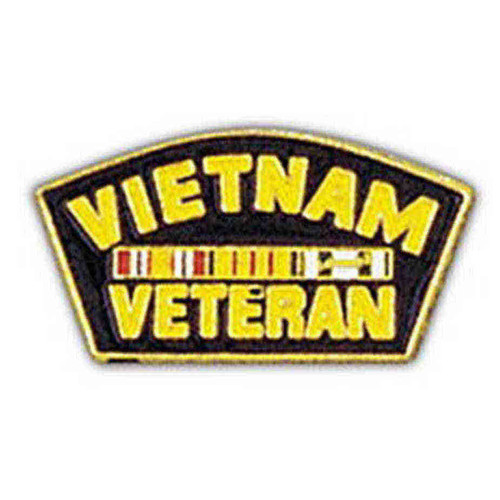 vietnam veteran ribbon hat lapel pin