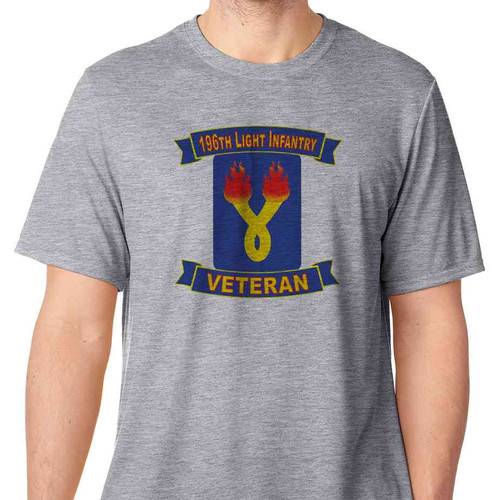 196th light infantry brigade veteran grey tshirt