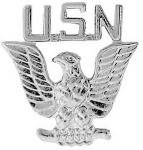 navy eagle hat lapel pin