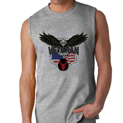 34th infantry division w eagle sleeveless shirt