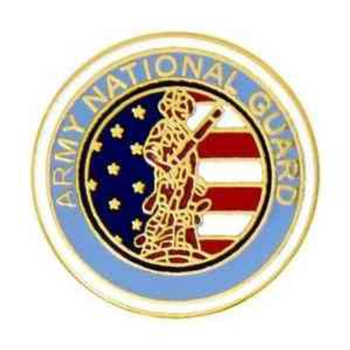 army national guard hat lapel pin