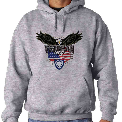 xxiv 24th corps w eagle hooded sweatshirt