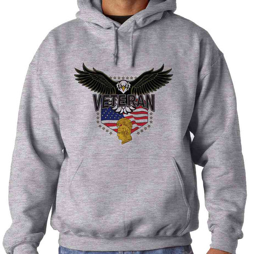 womens army corps eagle hooded sweatshirt