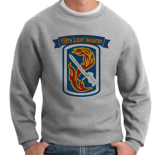 198th light infantry brigade crewneck sweatshirt