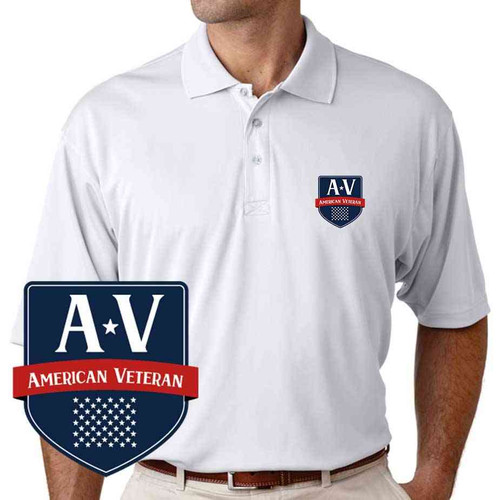 american veteran 50 stars performance polo shirt