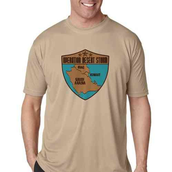 operation desert storm map sand performance t shirt operation desert storm map sand performance t shirt