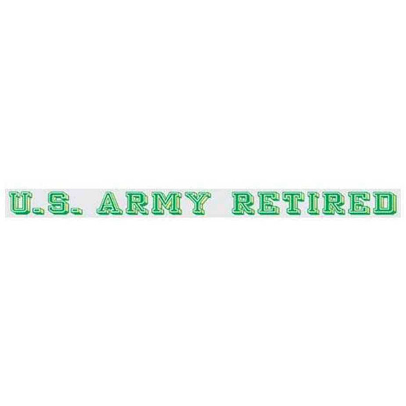 u s army retired window strip
