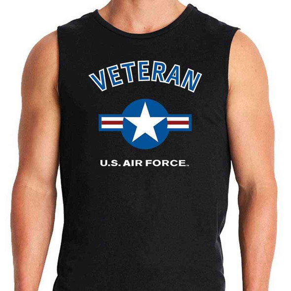 air force veteran sleeveless shirt usaf roundel