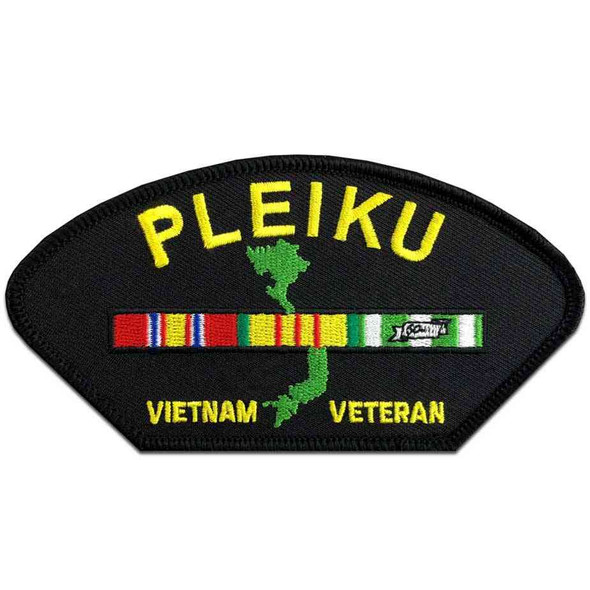 vietnam veteran ribbon pleiku station patch