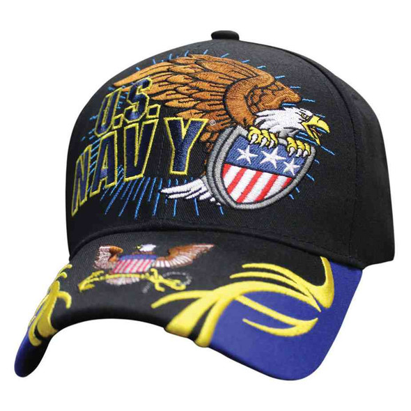 u s navy eagle logo shield hat