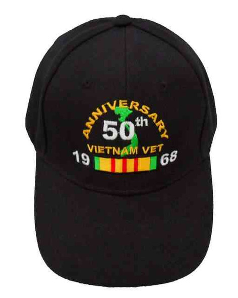 50th anniversary vietnam war 1968 service ribbon flag hat