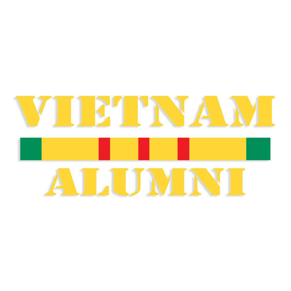 vietnam alumni decal sticker service ribbon