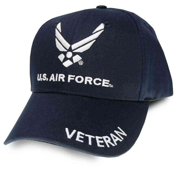 officially licensed us air force veteran hat air force wings logo embroidered