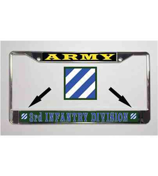 army 3rd infantry license plate frame