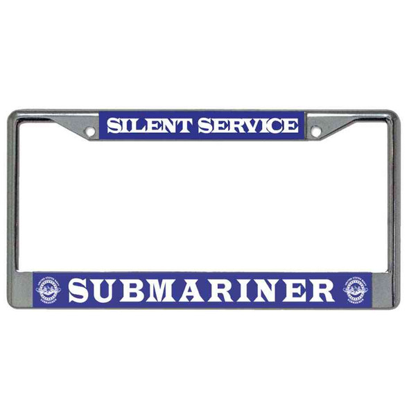 navy silent service submariner license plate frame