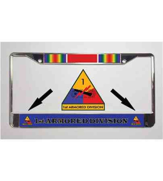 1st armored division world war ii license plate frame