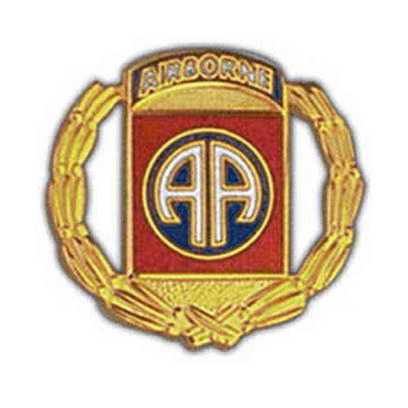 army 82nd airborne wreathe pin