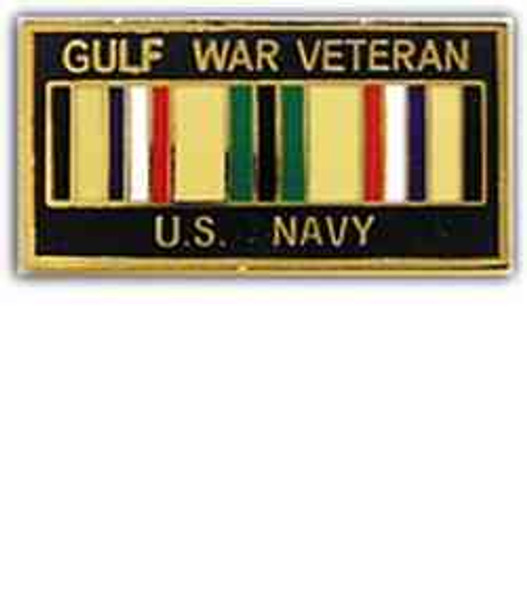 navy gulf war hat lapel pin