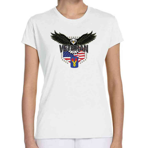 196th light infantry brigade w eagle ladies white tshirt