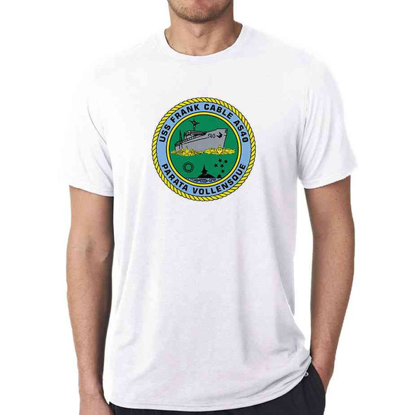 uss frank cable white tshirt