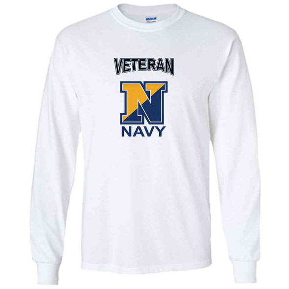 officially licensed u s navy n veteran white long sleeve shirt