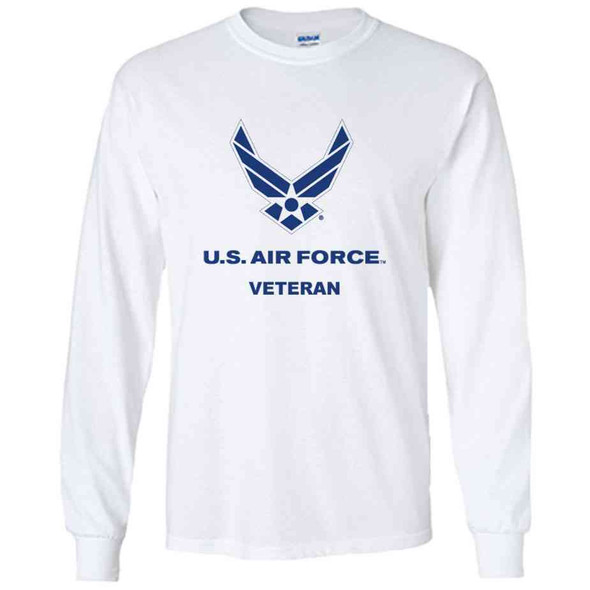 officially licensed u s air force veteran logo performance long sleeve shirt